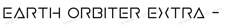 Earth Orbiter Extra 字体转换